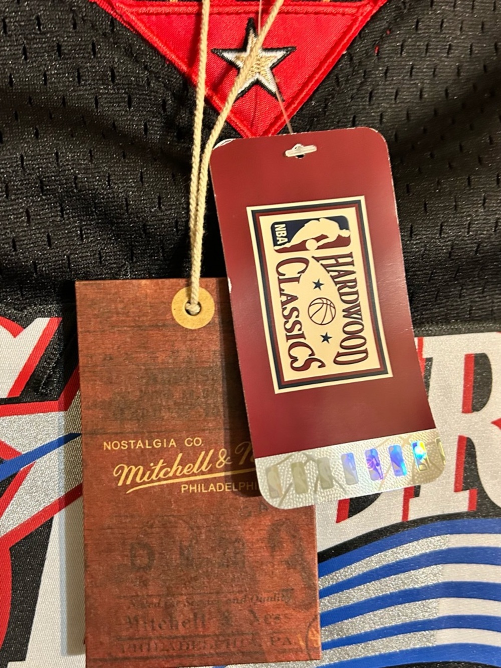 Mitchell & Ness Black Sixers #3 Hardwood Classics Jersey - Picture 6 of 9